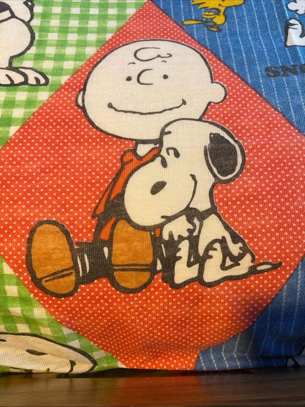 Peanuts Patchwork Snoopy Bedding Cover - Multicolor Lucy, peppermint Patty more!